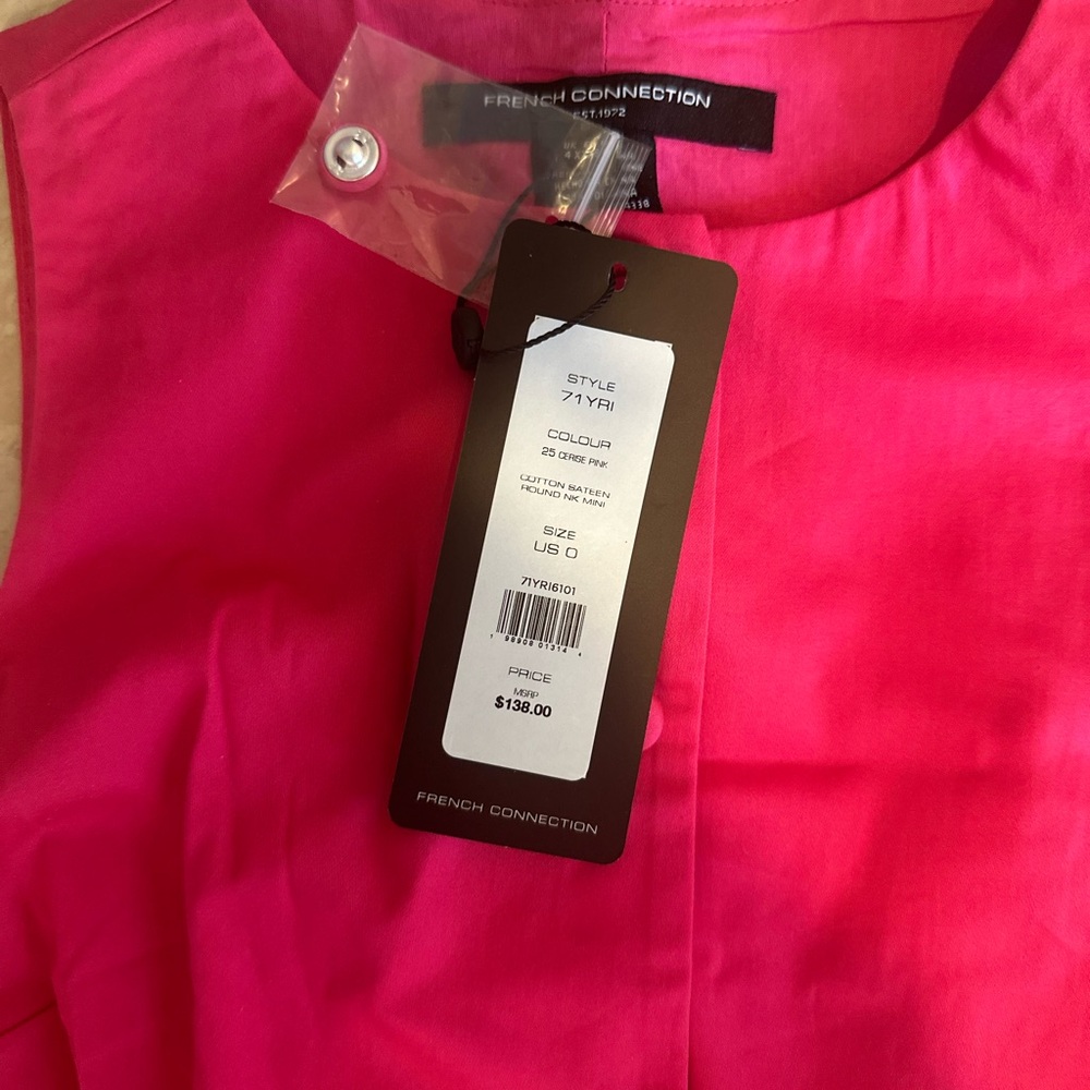 French Connection Fuchsia Sleeveless Dress